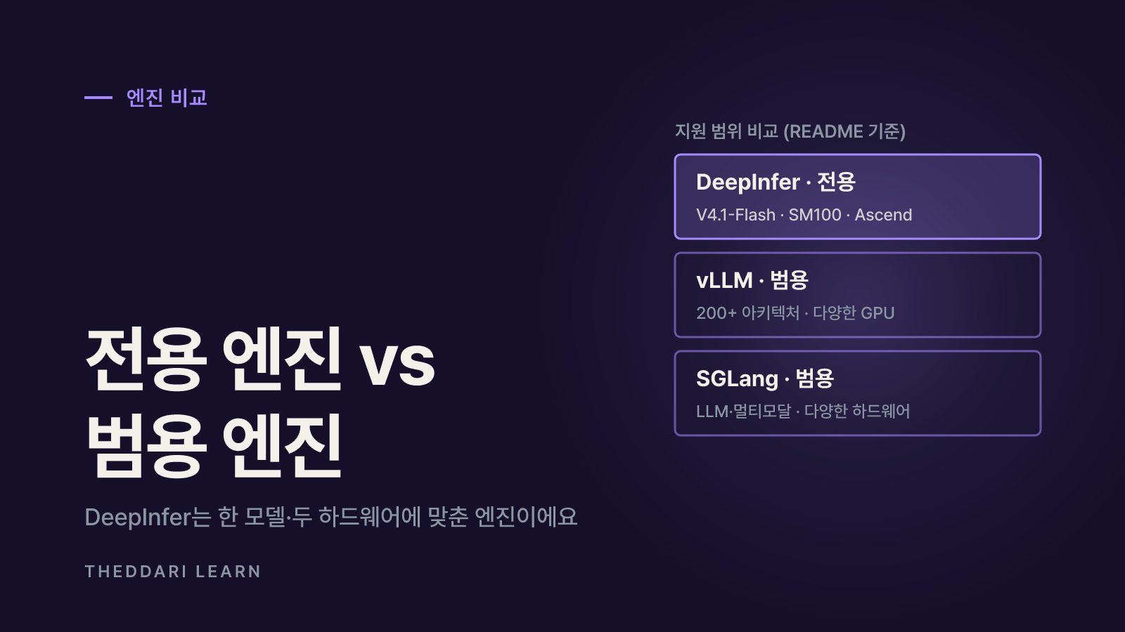 vLLM·SGLang과 무엇이 다른가요