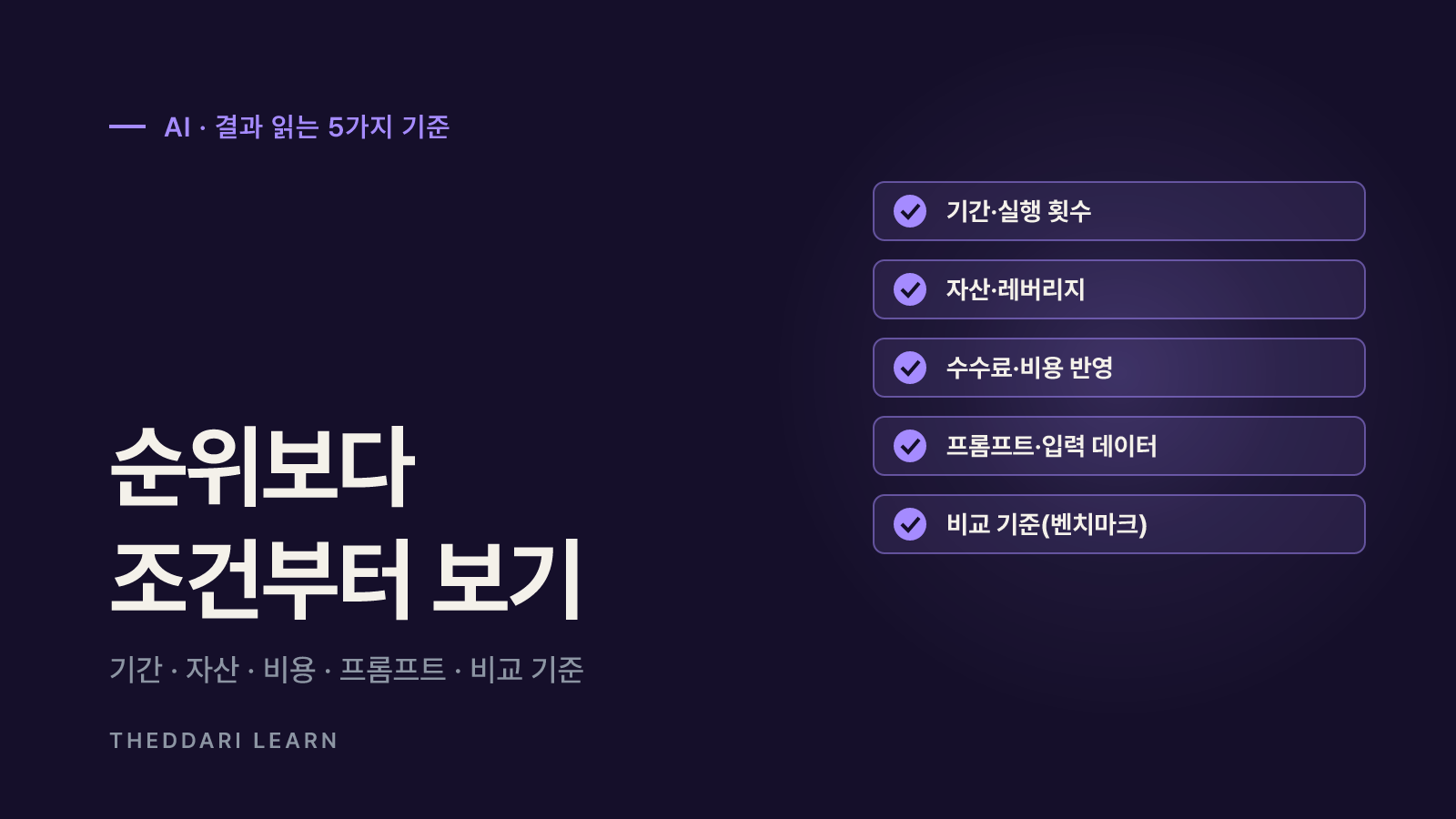 AI 투자 실험 결과를 읽는 5가지 기준